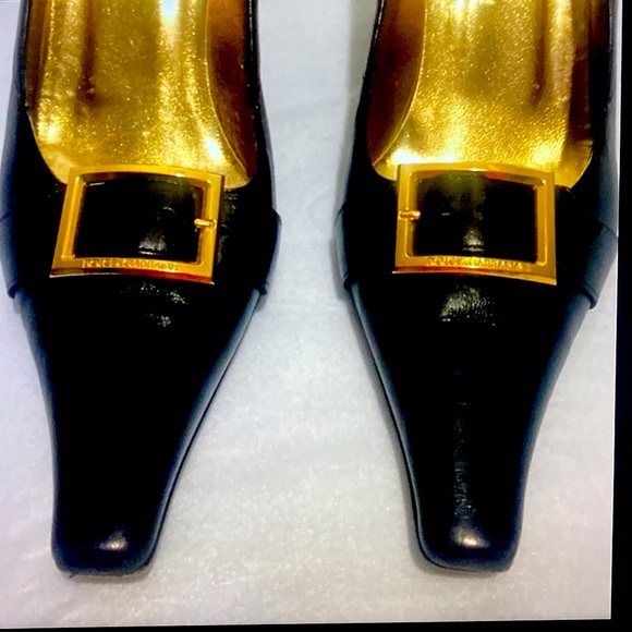 Dolce&Gabbana Red Soles Timeless Italian Gold Logo Red Shoes Made in Italy 🇮🇹 - Picture 12 of 12